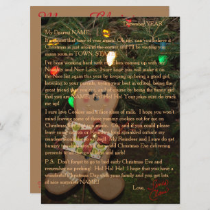 Letters from Santa Gingerbread Man Holiday Card