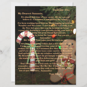 Letters from Santa Gingerbread Man NAME DATE