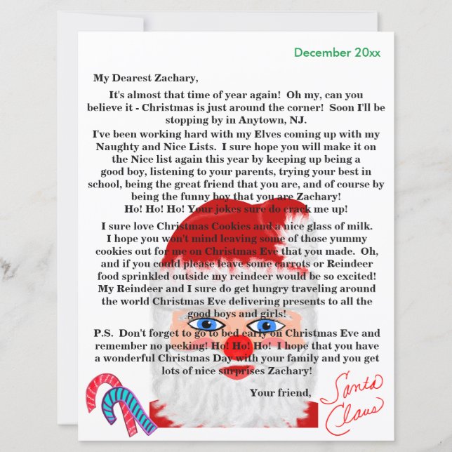 Letters from Santa HO! HO! HO! (Front)