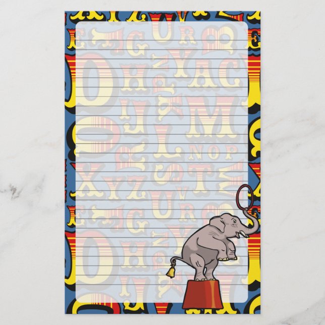 Letters From The Circus, Stationery (Front)