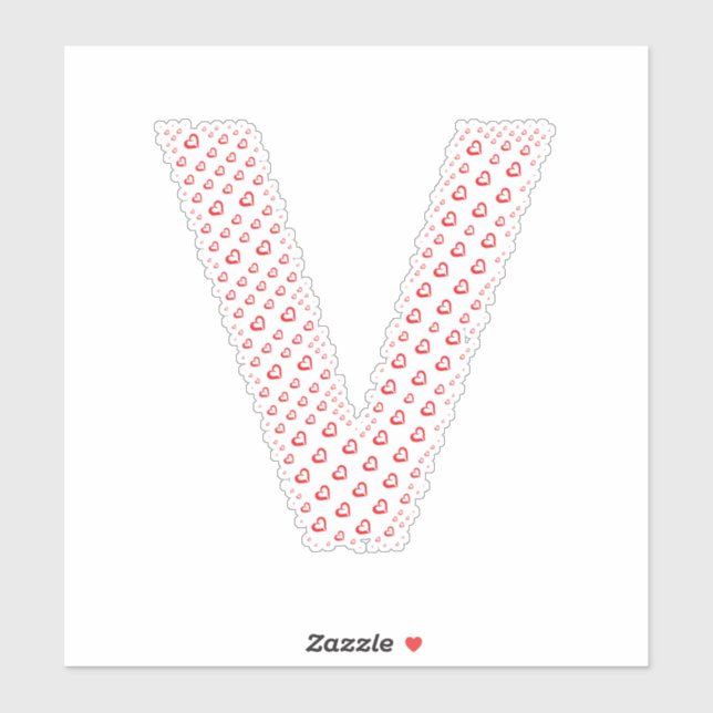 LETTERS MADE UP OF HEARTS (Sheet)