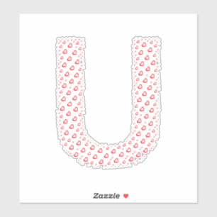 LETTERS MADE UP OF HEARTS