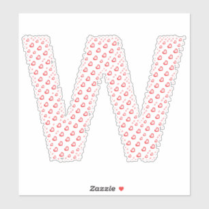 LETTERS MADE UP OF HEARTS