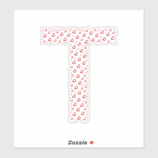 LETTERS MADE UP OF HEARTS (Sheet)