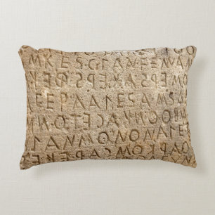 Letters stone texture background decorative cushion