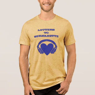Letters to Bernadette Yellow & Blue Tri-Blend Shirt