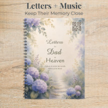 Letters to Dad Memorial Journal and Custom QR Code
