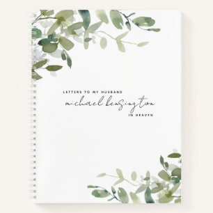 Letters to Husband in Heaven Grief Journal