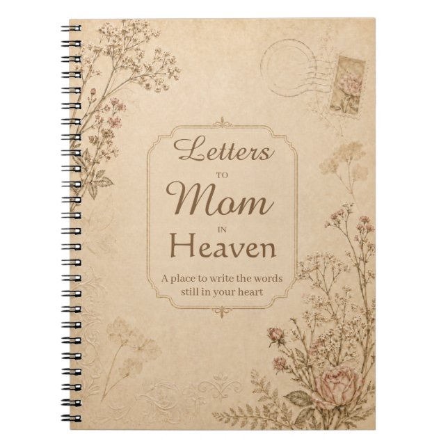 Letters to Mum Memorial Journal | Personalised (Front)