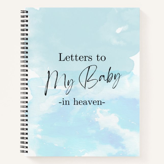 letters To My Baby In Heaven Notebook (Front)