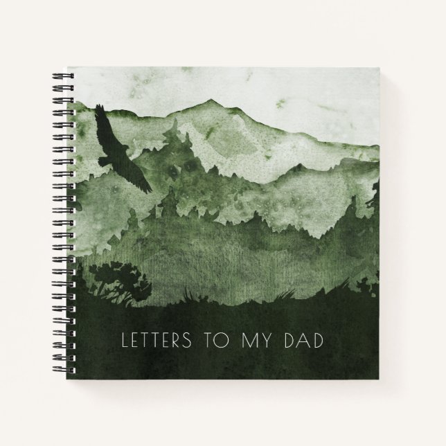 Letters to My Dad Green Mountains Keepsake Journal (Front)