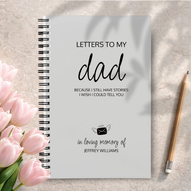 Letters to My Dad Grief Journal in Light Grey (Creator Uploaded)