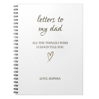 Letters to My Dad – Personalized Letter Notebook