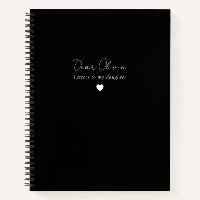 Letters to My Daughter Keepsake Journal Notebook (Front)