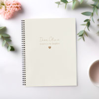 Letters to My Daughter Keepsake Journal Notebook