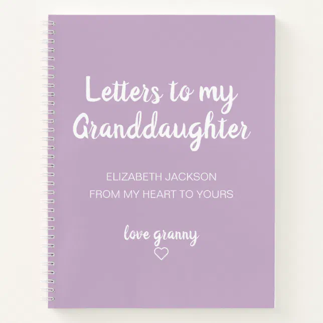 Letters to My Granddaughter Memory Book | Zazzle