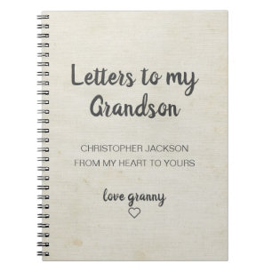 Letters to My Grandson Keepsake Journal