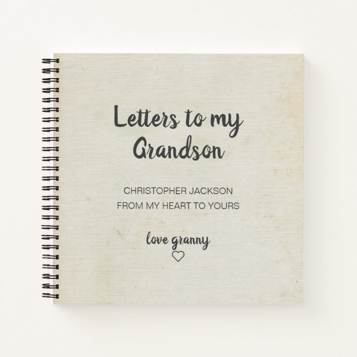 Letters to My Grandson Keepsake Journal | Zazzle.com.au