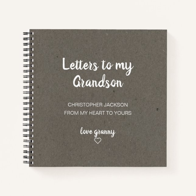 Letters to My Grandson Keepsake Journal (Front)