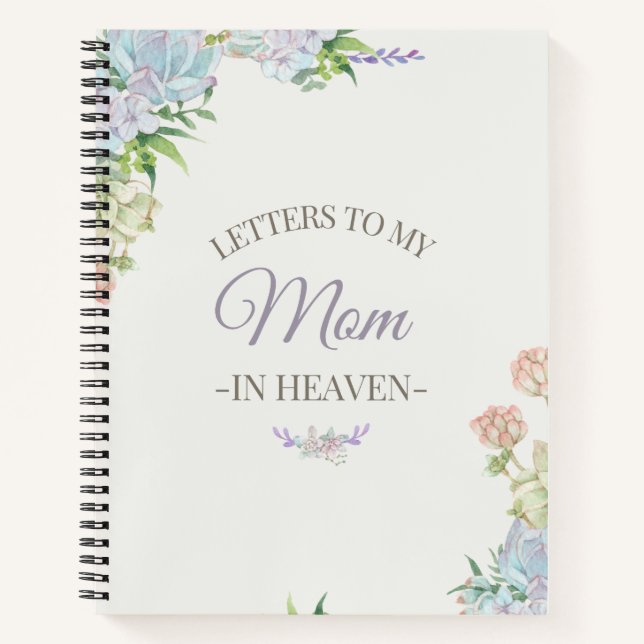 Letters To My Mum In Heaven Notebook (Front)