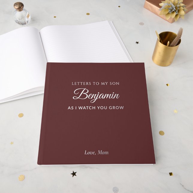 Letters To My Son Personalised Keepsake Journal Guest Book (Creator Uploaded)