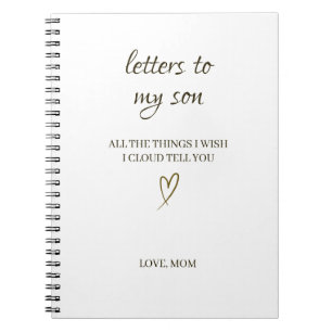 Letters to My Son – Personalized Letter Notebook
