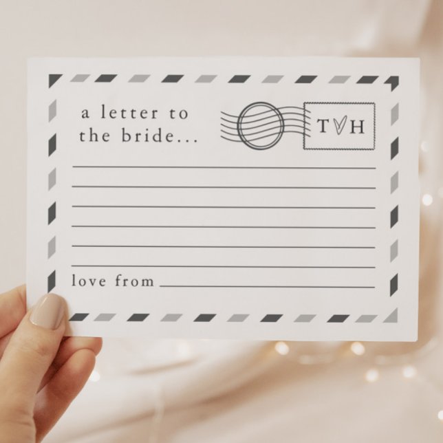 Letters to the Bride Advice Card (Creator Uploaded)
