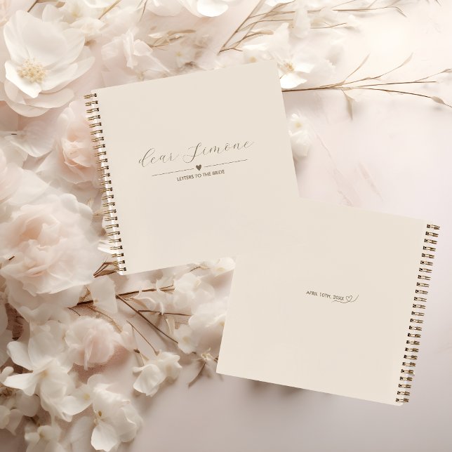 Letters to the Bride Guest Book | Light Neutral (Creator Uploaded)