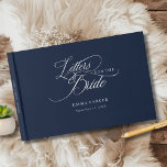 Letters to the Bride, Modern, Elegant, Navy Guest Book<br><div class="desc">Letters to the Bride" Elegant Bridal Shower Keepsake Product Description: Create a timeless keepsake for the bride-to-be with this elegant "Letters to the Bride" guest book. Perfect for bridal showers, this customisable book invites guests to share their heartfelt wishes, advice, and special memories. Featuring a sleek, minimalist design with a...</div>