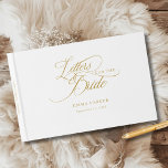 Letters to the Bride, Modern, Elegant, White Guest Book<br><div class="desc">Letters to the Bride" Elegant Bridal Shower Keepsake Product Description: Create a timeless keepsake for the bride-to-be with this elegant "Letters to the Bride" guest book. Perfect for bridal showers, this customisable book invites guests to share their heartfelt wishes, advice, and special memories. Featuring a sleek, minimalist design with a...</div>