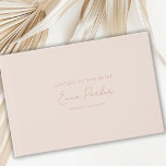 Letters to the Bride, Rose-Gold-Foil, Beige Guest Book<br><div class="desc">Letters to the Bride" Rose Gold Foil Guest Book - Elegant Bridal Shower Keepsake Product Description: Create a timeless keepsake for the bride-to-be with this elegant "Letters to the Bride" guest book. Perfect for bridal showers, this customisable book invites guests to share their heartfelt wishes, advice, and special memories. Featuring...</div>