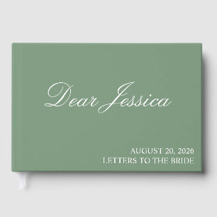 Letters to the bride scrapbook personalised, hen d guest book