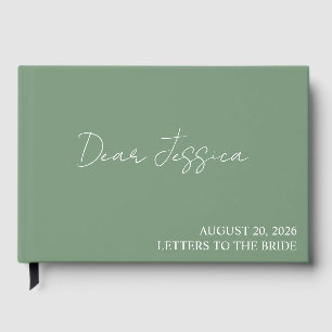 Letters to the bride scrapbook personalised, hen d guest book