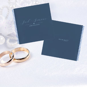 Letters to the Couple Guest Notebook Dark Blue
