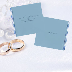 Letters to the Couple Guest Notebook Light Blue