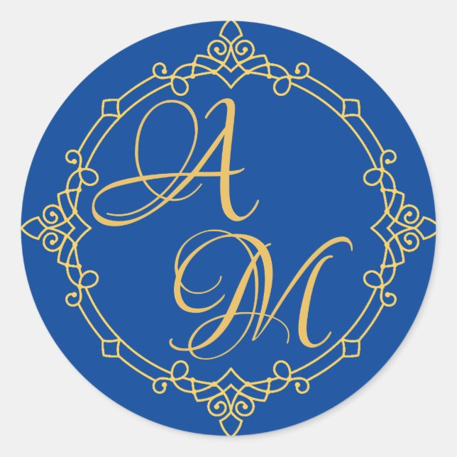 Letters together Sticker for wedding invitation (Front)