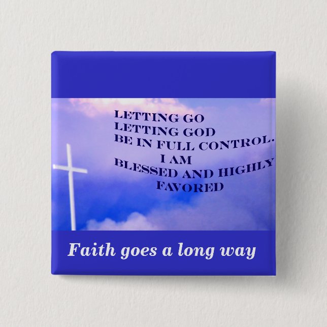 Letting Go_ 15 Cm Square Badge (Front)