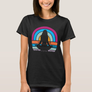 Letting go is the hardest asana yoga retro vintage T-Shirt