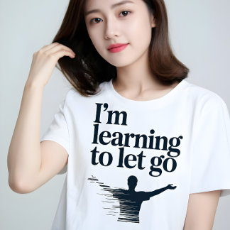Letting Go Minimalist Mental Health Tee