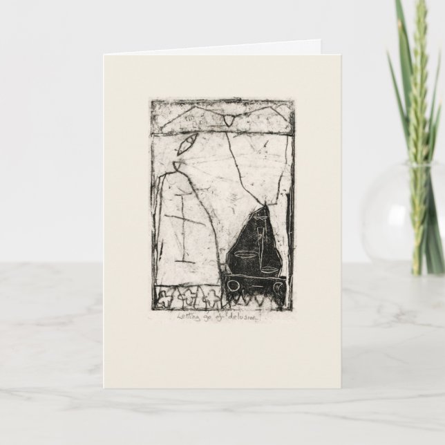 Letting go of delusion card (Front)