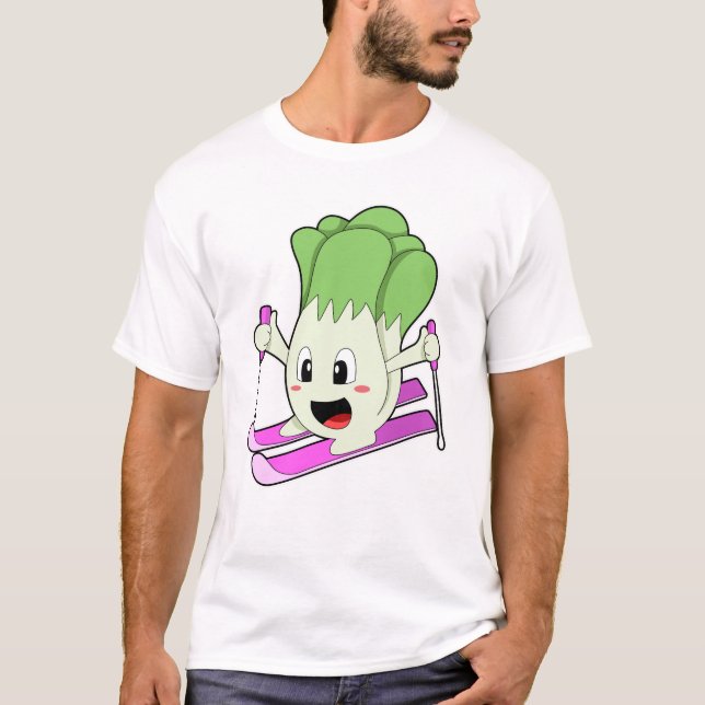 Lettuce as Skier with Ski T-Shirt (Front)