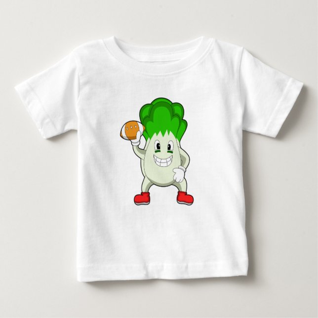 Lettuce at Football Sports Baby T-Shirt (Front)
