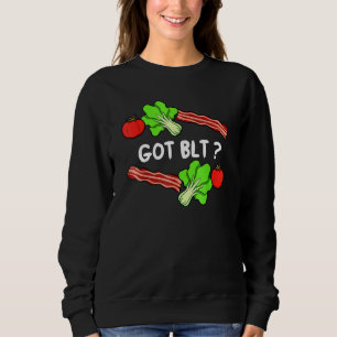 Lettuce Bacon Tomato  Leaf Vegetable Vegetarian Ve Sweatshirt