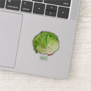 Lettuce cartoon illustration