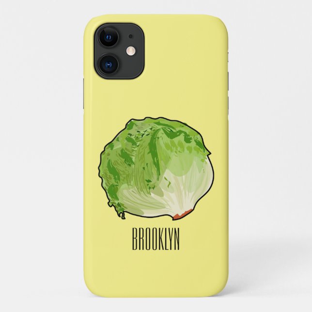 Lettuce cartoon illustration  Case-Mate iPhone case (Back)