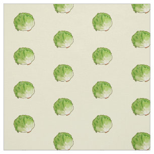 Lettuce cartoon illustration fabric