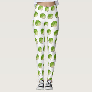 Lettuce cartoon illustration  leggings