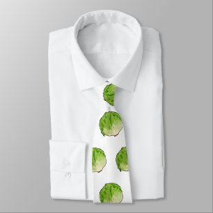 Lettuce cartoon illustration  tie