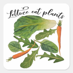 Lettuce Eat Plants Stickers