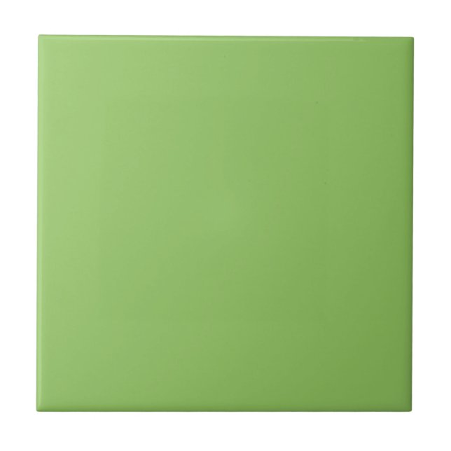 Lettuce Green Solid Colour Ceramic Tile (Front)